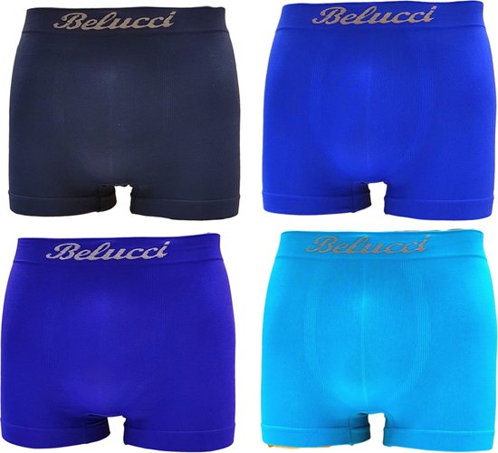Belucci heren boxershorts microfiber 4pack maat XL/XXL
