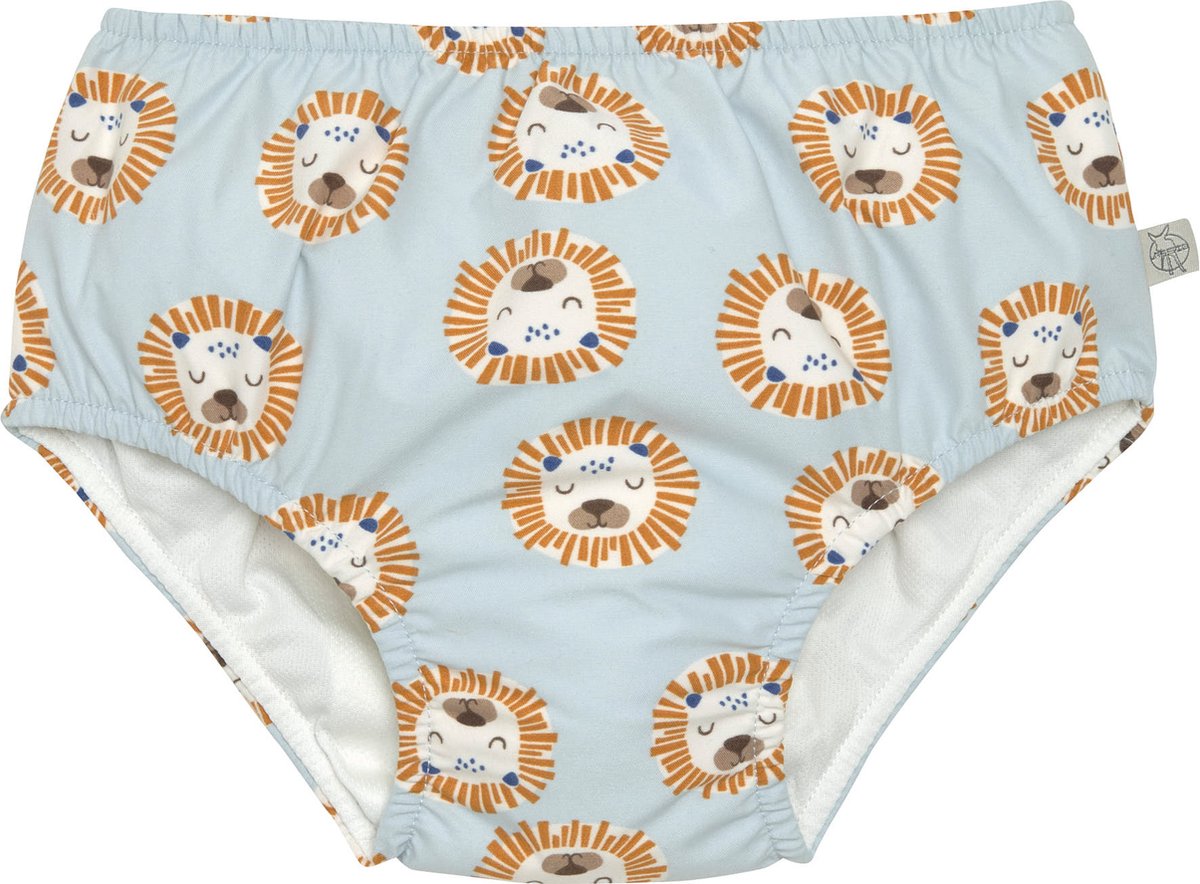 Lässig Splash & Fun Zwembroekje met luier Lion powder blue, 13-18 maanden Maat 86
