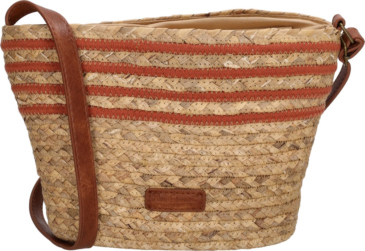 PE Florence Natural Life Schoudertas - Naturel Cognac
