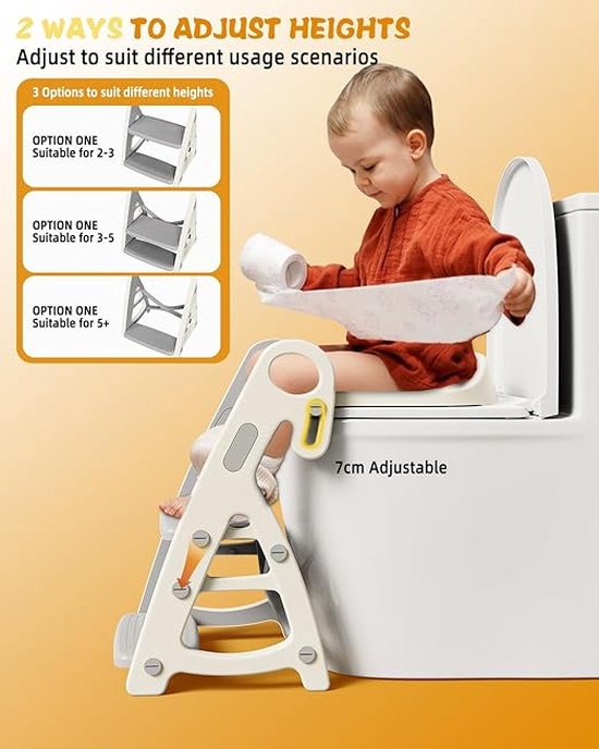 Kindertoiletbril met opstapjes | KIDDISTEP