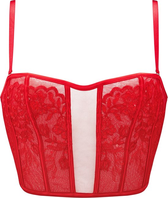 Icon Non Pad Caged Corset Bustier - Rood
