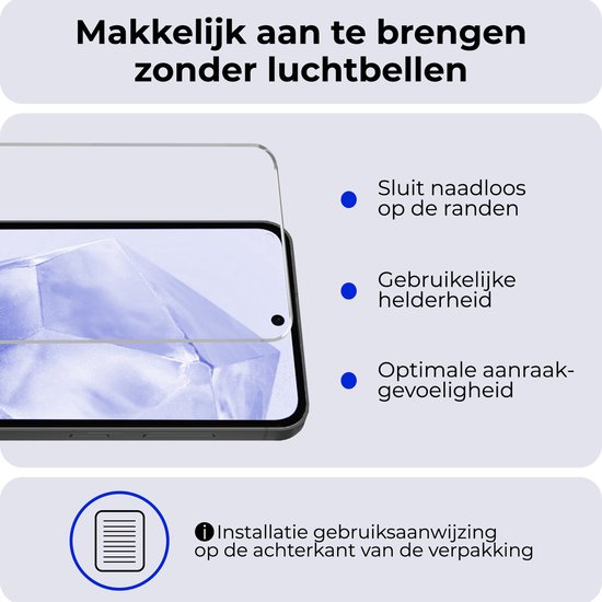 Protecteur d'écran adapté pour Samsung A35 Protecteur d'écran en Glas Tempered Glass - Protecteur d'écran adapté pour Samsung Galaxy A35 5G Protecteur d'écran - 3 PACK