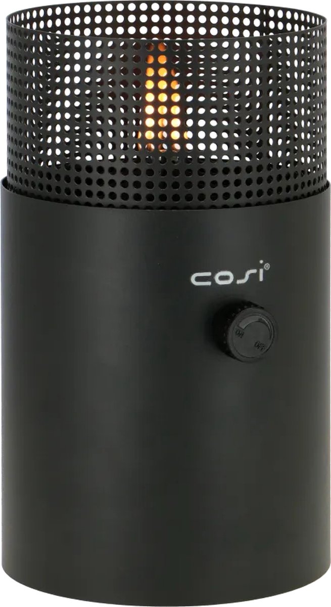 Cosi Cosiscoop Dot Antraciet Gaslantaarn - Unieke sfeermaker - Werkt op 190g gascartouche - 5 tot 6 branduren