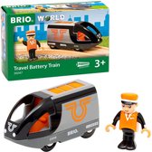 BRIO World - 36047 Orange-schwarzer Reisezug | Batteriebetriebener Spielzeugzug für Kinder ab 3 Jahren