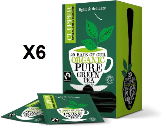 Thee Clipper Fairtrade Green bio 25stuks