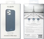 SoSeven, SMOOTHIE Geschikt voor Apple iPhone 12 Pro Max-hoesje, Blauw