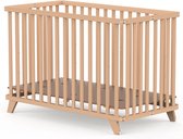 Geuther Ledikant Mayla, Opvouwbaar Kinderbedje - Baby bed - Kinderbox - 60x120 cm - Bodem in hoogte verstelbaar - Naturel