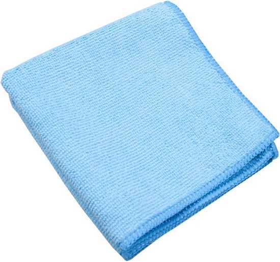 Foto: Microvezel doek diabolo kleur blauw voor polijsten waxen en coaten 30x30 cm doek exterieur en interieur clean auto wassen reinigen auto cleaning auto wassen car cleaning