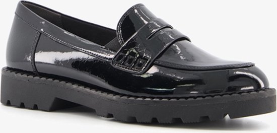 Tamaris dames lak loafers zwart - Maat 40