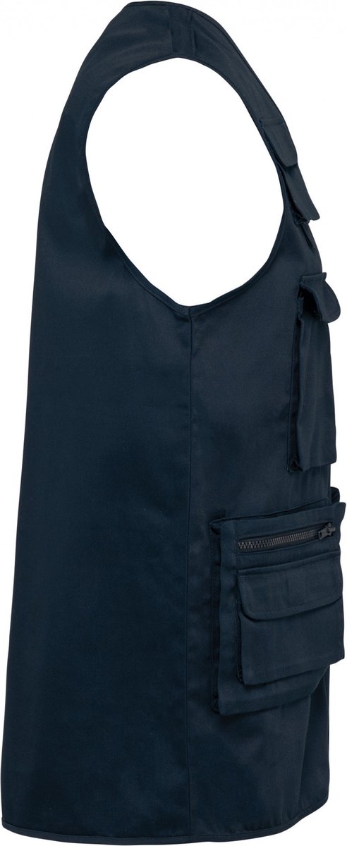 WK. Designed To Work Gevoerd unisex gilet in polykatoen met veel zakken WK609 - Navy - XL