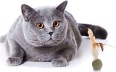 Go Go Gadget - Kattenkruid Balletje Met Veer - Kattenspeelgoed - Perfect Speelgoed Voor Katten