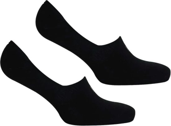 Norfolk - Onzichtbare Sokken - 2 paar - Katoen Sneakersokken - No Show Sokken Heren Dames - Tokyo - Zwart - 39-42