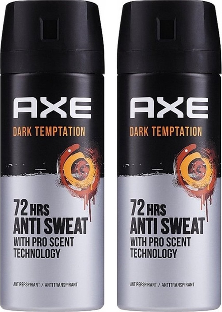 Goedkoopste AXE Deo Spray - Dark Temptation Dry - 2 x 150 ml
