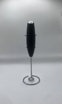 ATK ® Melkopschuimer met RVS Houder - Handmatige Melk Opschuimer - Elektrisch - Zwart