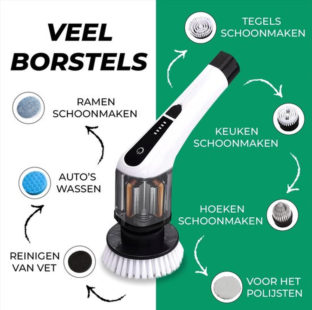 Navulling set voor GoScrub® Cleaning King V1 - 7 st