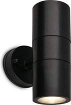 BRILONER - LED wandlamp - 3792025 - IP54 - Verwisselbare gloeilampen - 16 x 7,5 x 11 cm - Zwart