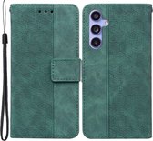 Coverup Géométrique Book Case - Convient pour Samsung Galaxy A55 Case - Vert