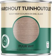 Hardhout Tuinhoutolie - puur wit - hardhout olie - biobased - 750 ml