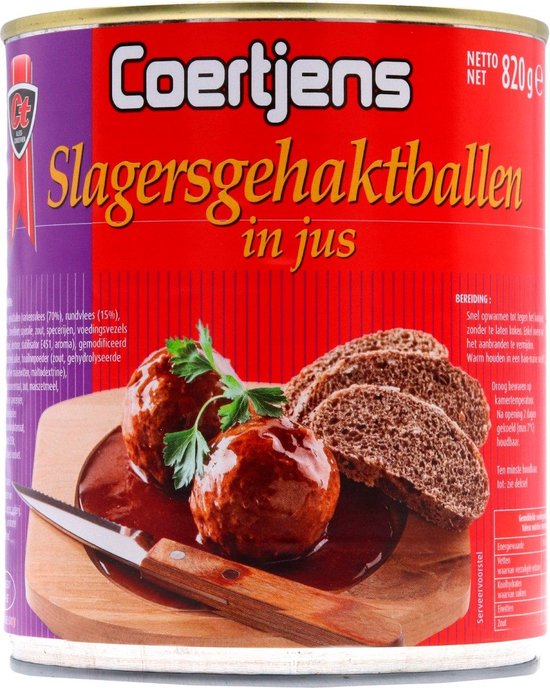 Coertjens gehaktballen in jus - 820 gram