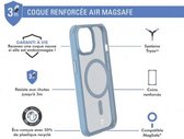 Bigben Connected, AIR FROST MagSafe versterkte hoes voor iPhone 15, Blauw