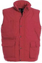 Bodywarmer Heren 3XL B&C Mouwloos Red 65% Polyester, 35% Katoen