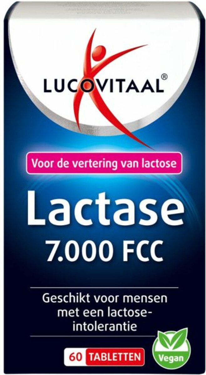 Goedkoopste Lucovitaal Lactase 7000 FCC 60 tabletten