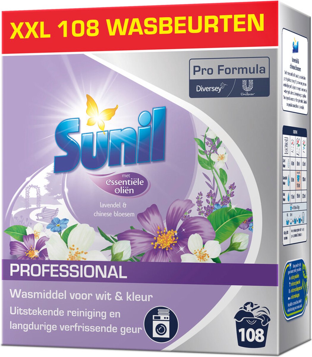 Sunil wasmiddel Lavendel 108 wasbeurten