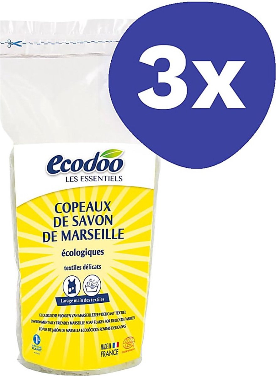 Goedkoopste Ecodoo Marseillezeep Vlokken (3x 1kg