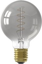 Calex Spiraal Filament LED Lamp - E27 - G80 Lichtbron Titanium - 4W - Dimbaar