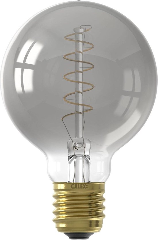 Calex Ampoule LED Vintage Titan - 4W Source de Lumière Filament - E27 - G80 - Dimmable