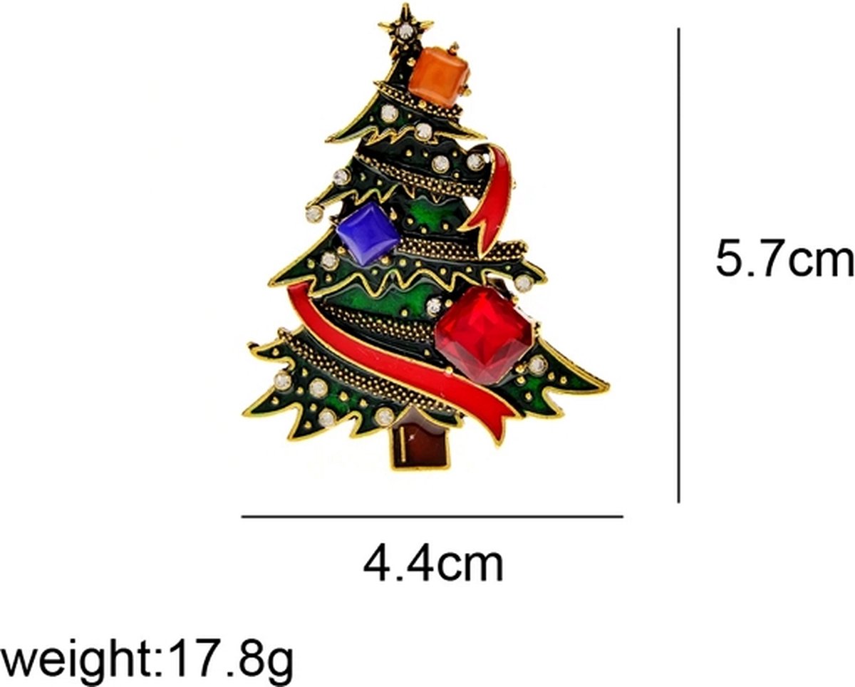 Broche 047 Kerstboom