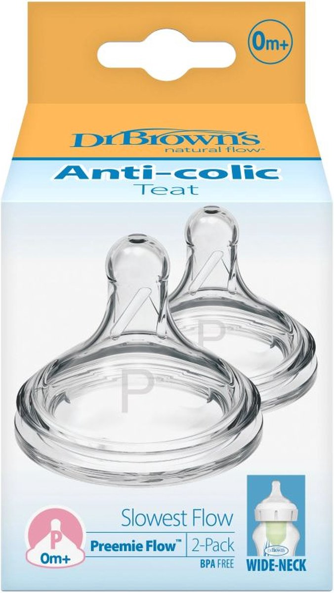 Dr. Brown's Options+ Flesspeen - Fase 1 - Brede halsfles - 2 stuks van Dr. Brown's — afbeelding 5