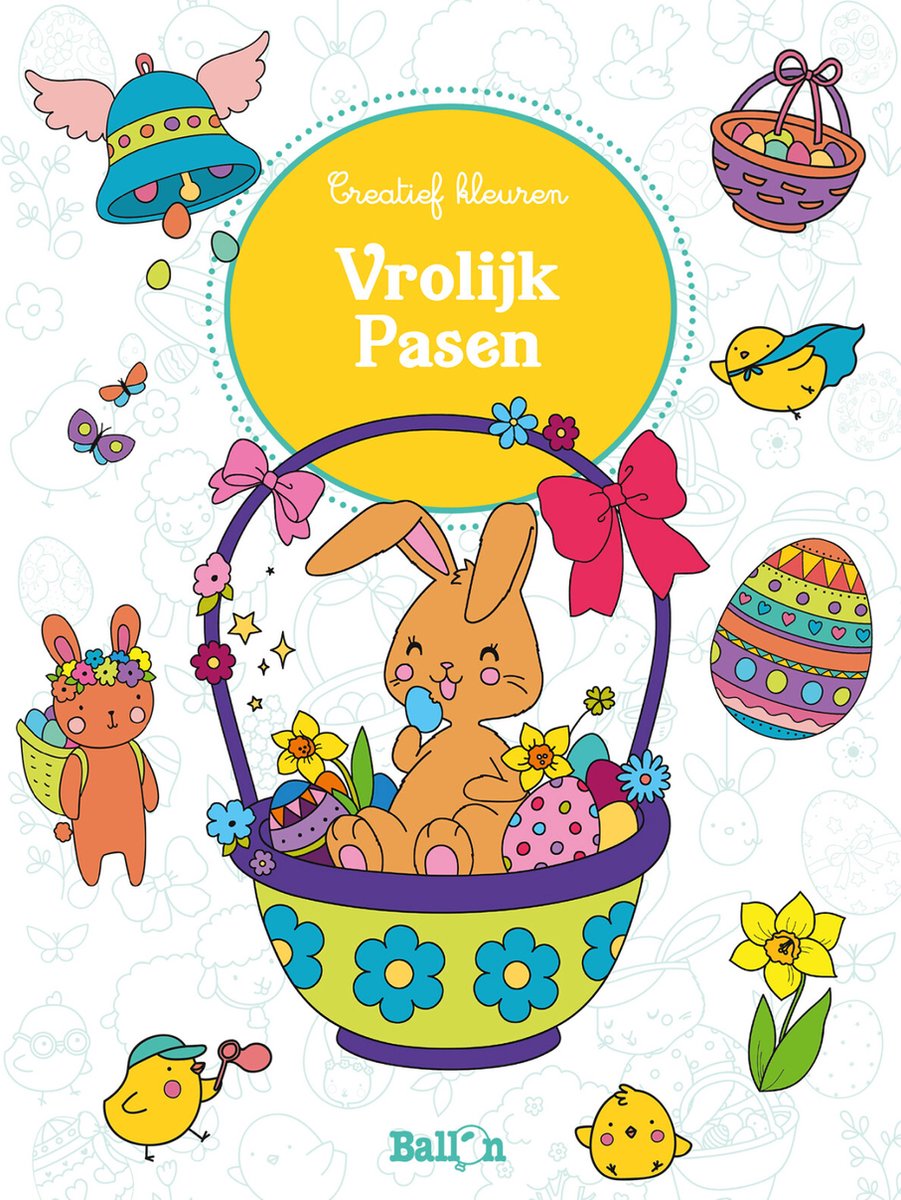 Ballon Kids Pasen 0 - Vrolijk Pasen: (creatief Kleuren)