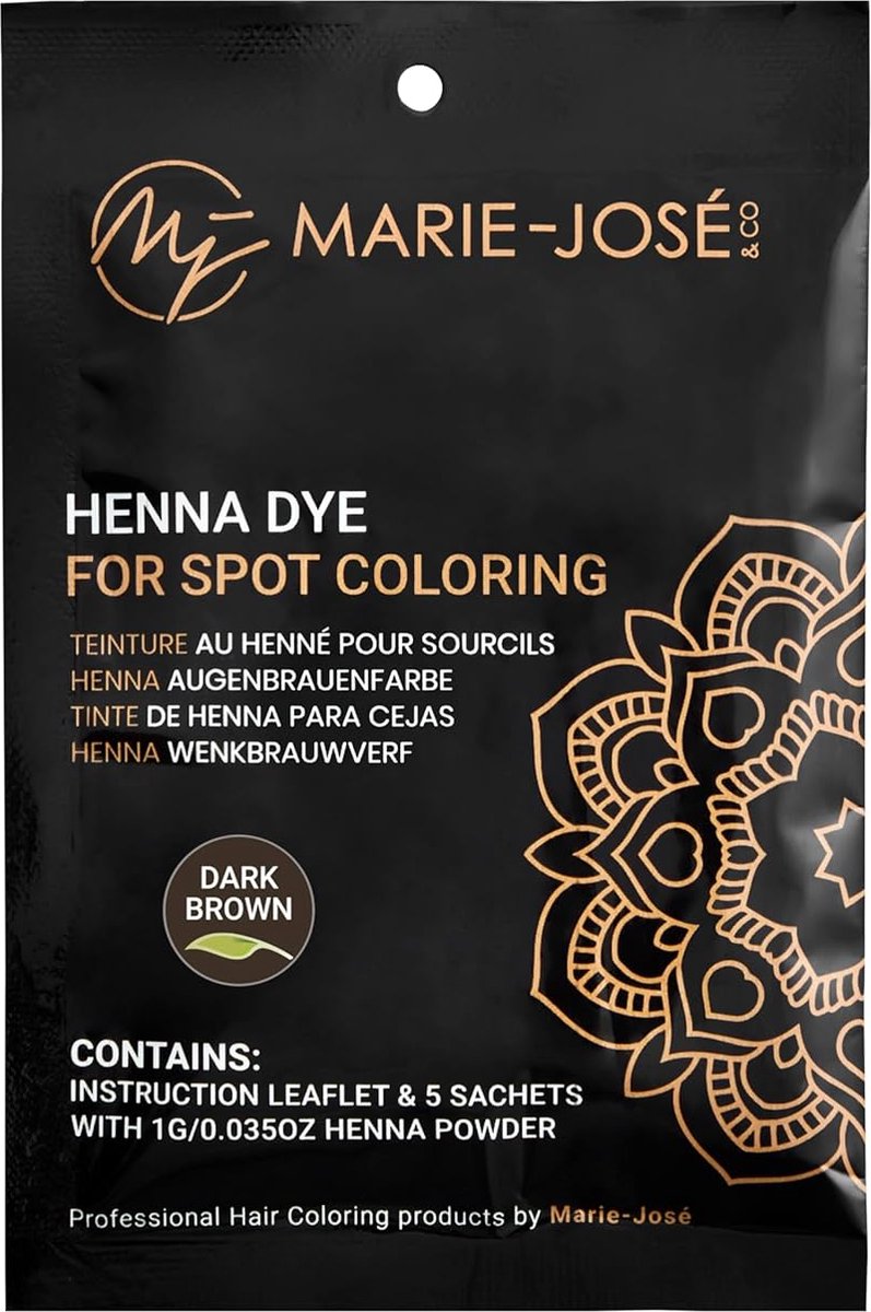 Marie-José & Co Wenkbrauwverf Donkerbruin - 5g