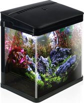 Bol.com Aquarium - "Aquaflex LED: 7L Zwarte VDE EU Plug Aquarium met Geïntegreerd Filtersysteem. Perfect voor Tropische Vissen. ... aanbieding
