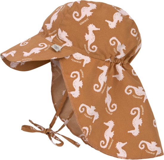Lassig seahorse caramel flap hat 3-6m/ size 43-45cm