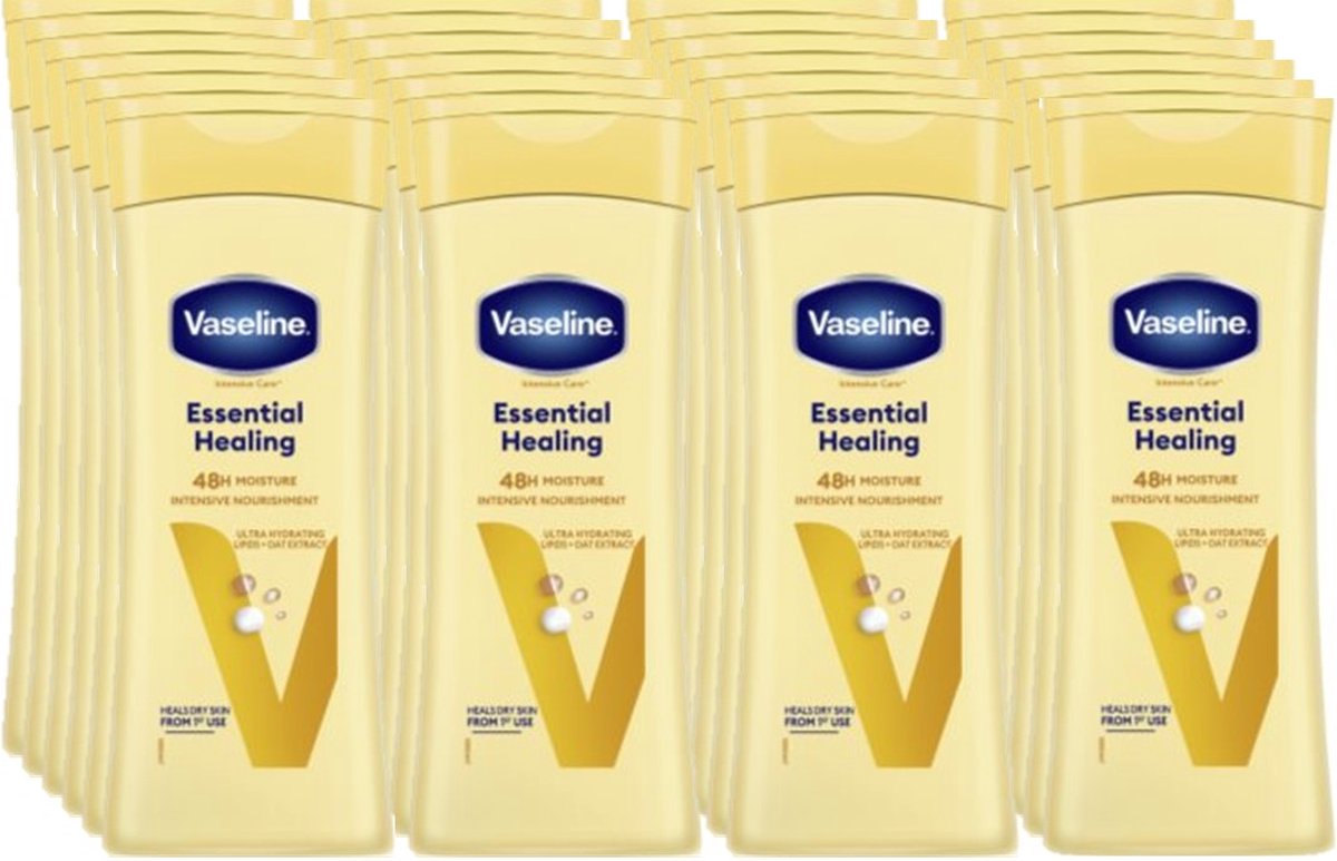 Goedkoopste Vaseline - Bodylotion - Essential Healing - Voordeelverpakking 24 x 200 ml