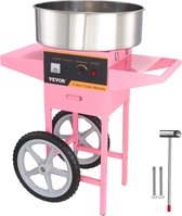 Suikerspin Machine met kar - Roestvrijstaal - temperatuurregelaar - eenvoudig in gebruik