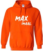 Maximaal Oranje Hoodie - koningsdag - nederland - holland - grappig - unisex - trui - sweater - capuchon