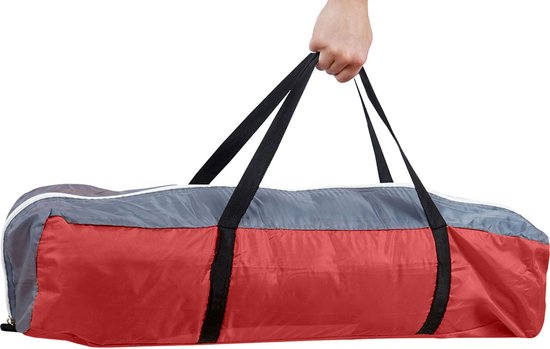 Campingtent Loksa, 4-persoons koepeltent Iglo tent Feesttent, 4 personen ~ rood van Camping — afbeelding 4