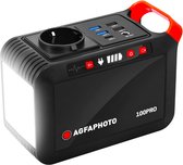 AgfaPhoto PPS 100PRO - Powercube - Powerstation - Draagbare Oplader - Externe Batterij - Powerbank - Draadloze Oplader - Stroomgenerator - Zwart - 120W
