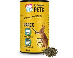 Excellent Pets Spijsvertering 200 gr - 100% natuurlijk - Bij Moeilijke Ontlasting - Bevordert darmflora, versterkt Immuunsysteem en Glanzende Vacht - Knaagdier supplementen - Rabbit Parex