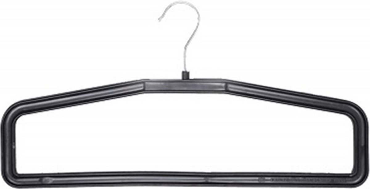 Gordijnhanger - zwart - 46cm breed - opening 44x11cm - 20mm dik - doosinhoud 70 stuks