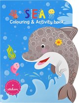 Die shaped kleur en activiteitenboek Oceaan