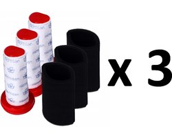 3 x Filters vervanging geschikt voor Bosch stofzuiger FLEXXO SERIE 4