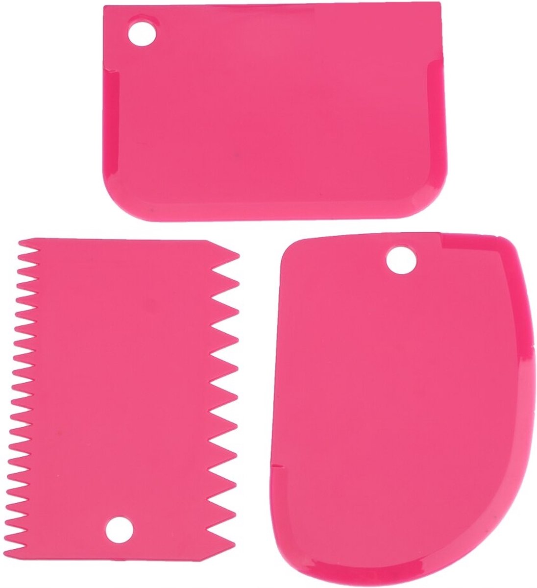3x Spatel taart decoratie