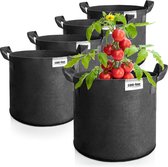 Bol.com 5 x plantenzakken van elk 30 l voor aardappelen tomatenbakken met handgrepen plantenzak plantenpot tomaten plantenbesche... aanbieding