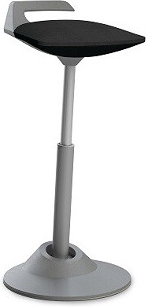 Muvman Stahulp Basis Grijs - Zitting Microvezel - Zwart