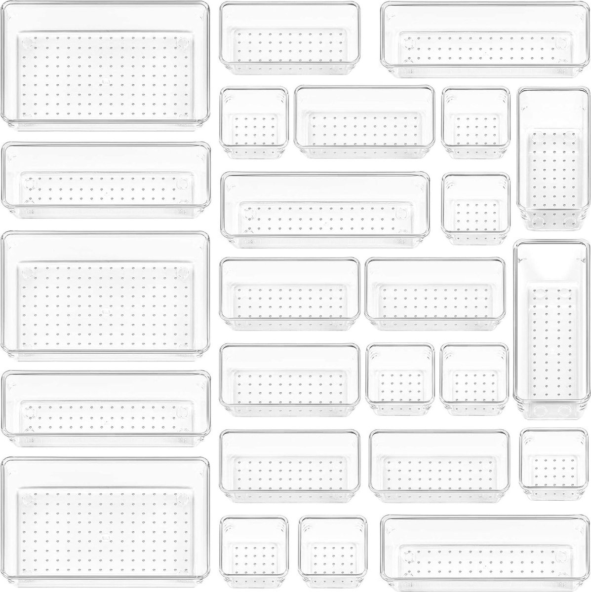 25-delige Organizer Set - Keukenlade - Kledingkast Organizer - Makeupkast - Organizer
