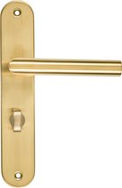Ostiumhome® Andria - Poignée de porte avec serrure de toilette - Or Goud - sur Bouclier - Ronde - Set Complet